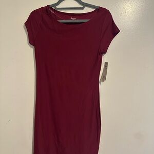 No Boundaries Burgundy Mini Dress